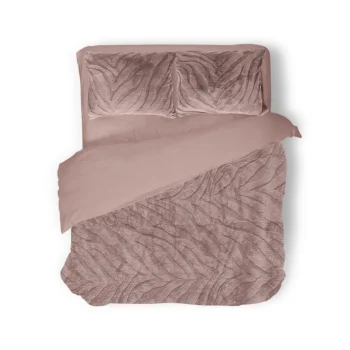 Best Eleganzzz Dekbedovertrek Jacquard Rabbit Fur - Pink 240x200/220cm