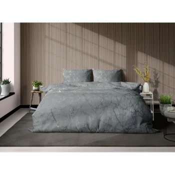 Outlet Eleganzzz Dekbedovertrek Marbel Foil Velvet - Grey 140x200/220cm