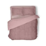 Sale Eleganzzz Dekbedovertrek Teddy Rib Fleece - Old Rose 240x200/220cm