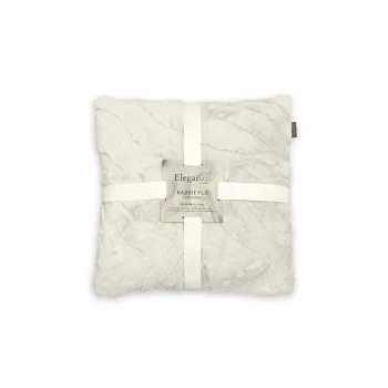 Clearance Eleganzzz Jacquard Rabbit Fur Sierkussens Hoofdkussen