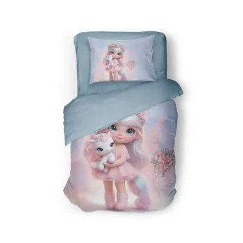 Fashion Eleganzzz Kinder Dekbedovertrek Micropercal Princess Nights - Multi 140x220/240cm
