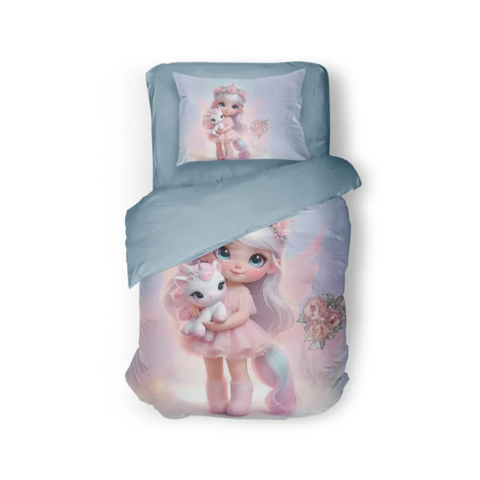 eleganzzz-kinder-dekbedovertre-LeTLseTP-0.webp Fashion Eleganzzz Kinder Dekbedovertrek Micropercal Princess Nights - Multi 140x220/240cm