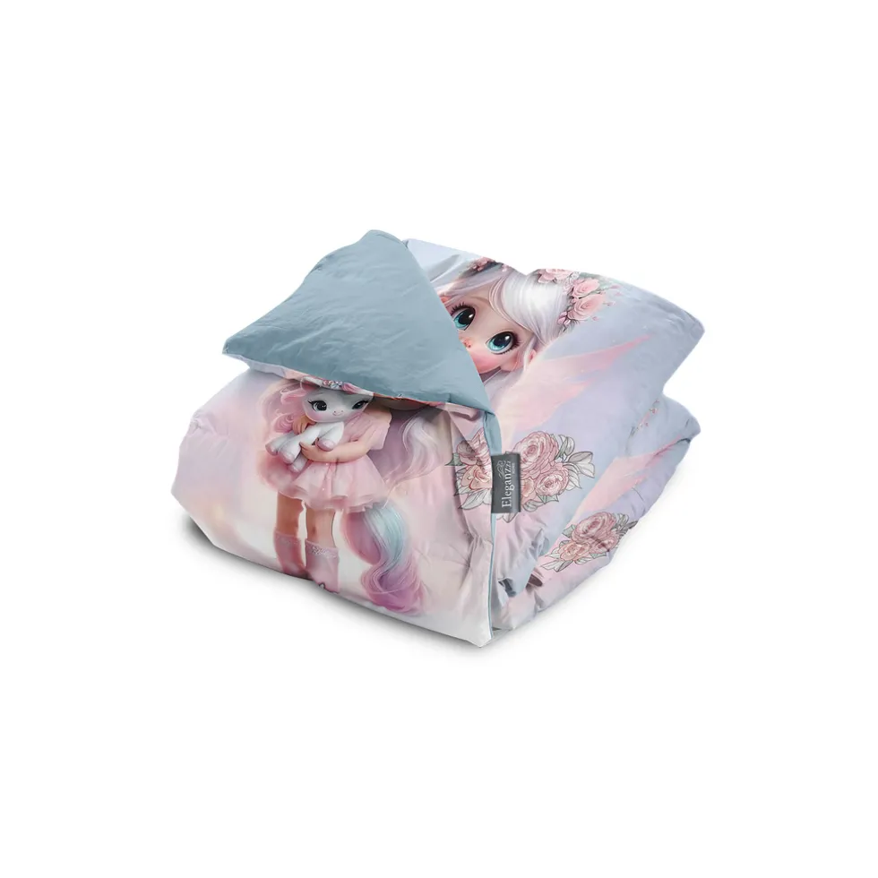 eleganzzz-kinder-dekbedovertre-LeTLseTP-3.webp Fashion Eleganzzz Kinder Dekbedovertrek Micropercal Princess Nights - Multi 140x220/240cm