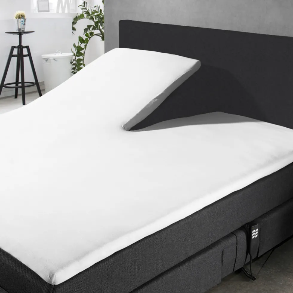 eleganzzz-splittopper-hoeslake-uEtvePjC-2.webp Online Eleganzzz Splittopper Hoeslaken Perkal Katoen - Wit 180x200cm