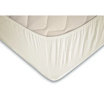 Fashion Eleganzzz Topper Hoeslaken Jersey Katoen Stretch - Ivoor 80/90x190/200cm