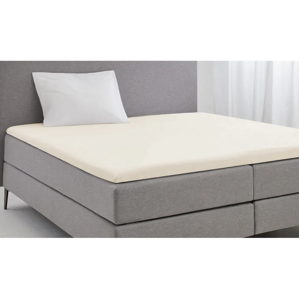 eleganzzz-topper-hoeslaken-kat-vSEjEidW-2.webp Clearance Eleganzzz Topper Hoeslaken Katoen Perkal - Ivoor 140x200cm