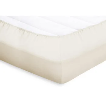 Best Eleganzzz Topper Hoeslaken Katoen Perkal - Ivoor 180x210/220cm