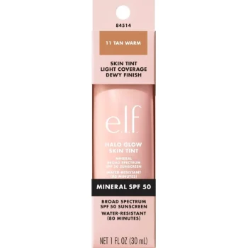 Sale ELF E.l.f. Halo Glow SPF50 11 Tan Warm Skin Tint