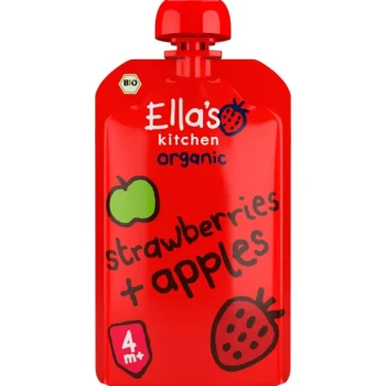 Discount Ella's Kitchen 4+M Strawberry + Apples
