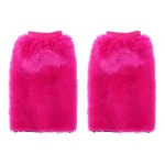 Sale Overig Fake Fur Gebreide Beenwarmers
