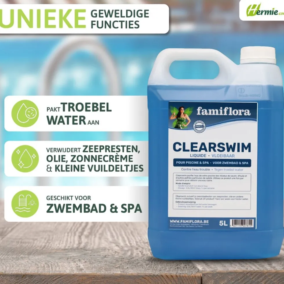 famiflora-clearswim-vloeibaar-lZejqFCy-1.webp Discount Famiflora Clearswim Vloeibaar 10L Tegen Troebel Water