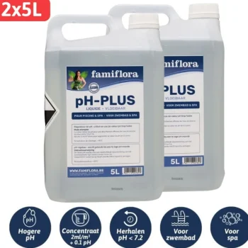 Clearance Famiflora PH-plus Vloeibaar 10L Om PH Waarde Te Verhogen