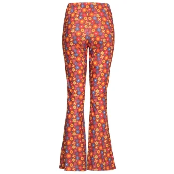 Fashion Overig Flared Damesbroek Met Bloemenprint