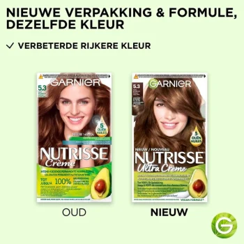 Hot Nutrisse Garnier Ultra Crème 5.3 Licht Goudbruin Permanente Haarkleuring