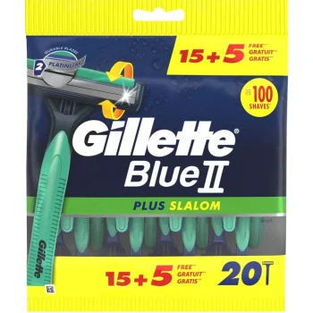 Fashion Gillette Blue II Plus Slalom Wegwerpmesjes