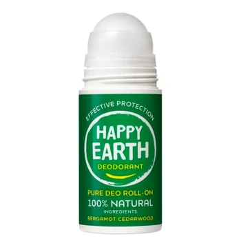Hot Happy Earth Bergamot Cedarwood Deodorant Roller