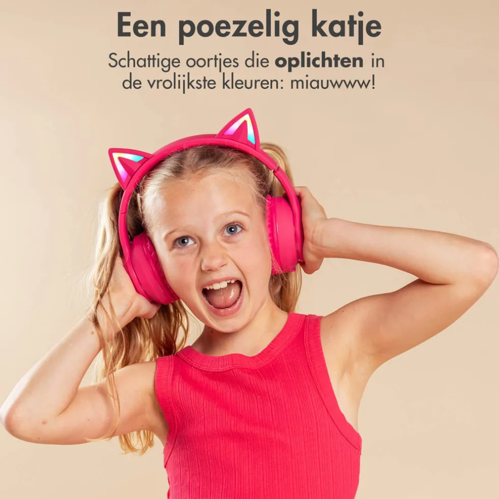 imoshion-draadloze-bluetooth-k-ruSXTTCC-1.webp New Imoshion Draadloze Bluetooth Kinder Koptelefoon Met Verlichte Kattenoortjes