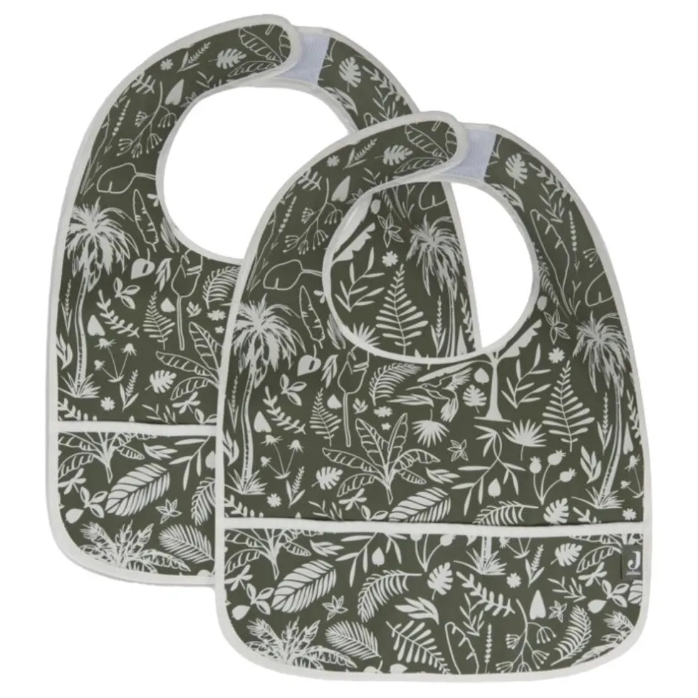 jollein-botanical-leaf-green-2-JlDEuvTn-0.webp Clearance Jollein Botanical Leaf Green 2-pack Waterproof Slabber