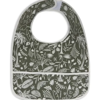 Clearance Jollein Botanical Leaf Green 2-pack Waterproof Slabber