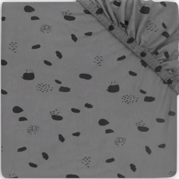 Best Jollein Jersey Spot Storm Grey 75 X 95 Cm Boxmatras Hoeslaken