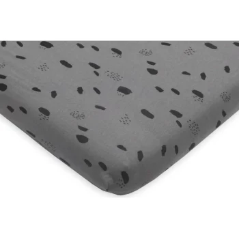 Best Jollein Jersey Spot Storm Grey 75 X 95 Cm Boxmatras Hoeslaken
