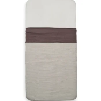 Online Jollein Wrinkled Cotton Chestnut 75 X 100 Cm Wieglaken