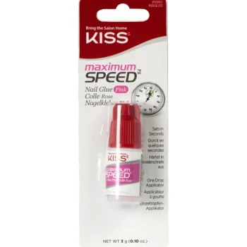 Discount Kiss Maximum Speed Pink Nail Glue
