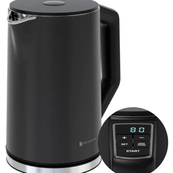 Clearance KitchenBrothers Dubbelwandige Waterkoker Met Temperatuurregeling