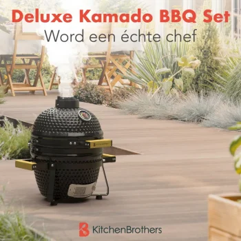 New KitchenBrothers Kamado BBQ Deluxe Set