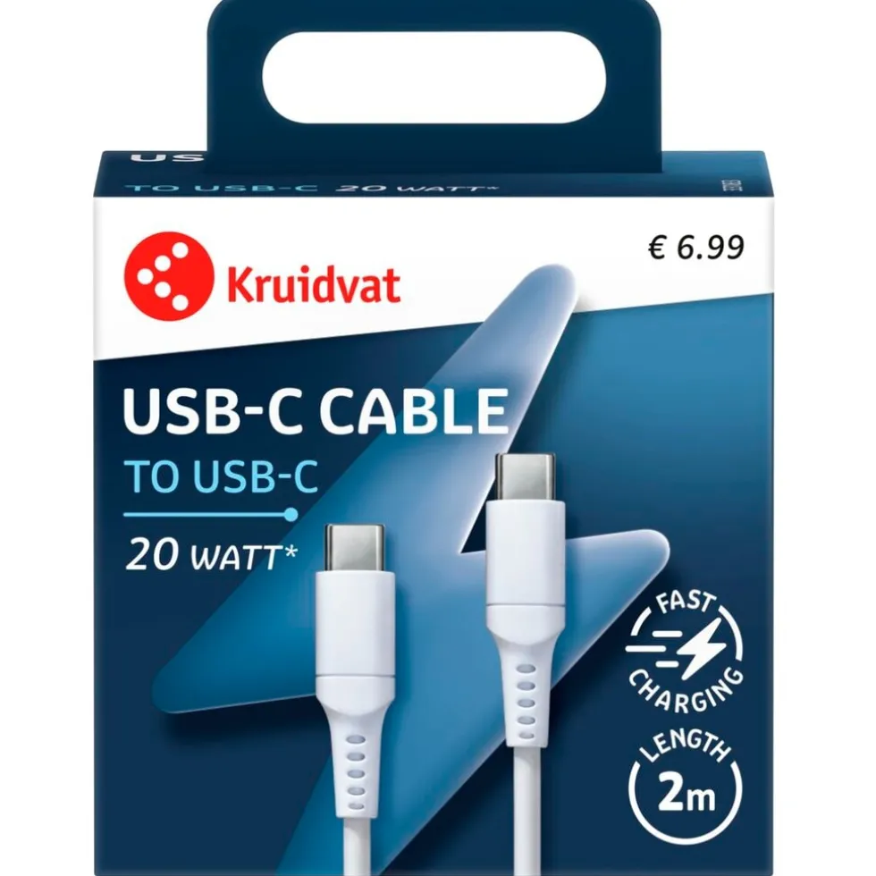 kruidvat-20w-usb-c-naar-usb-c-GpSOVSWK-0.webp Discount Kruidvat 20W USB-C-naar-USB-C Kabel