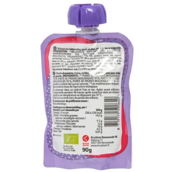 Discount Kruidvat 6+M Bio Appel, Aardbei, Kers En Pruim Knijpzakje