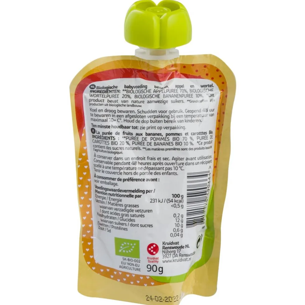 kruidvat-6m-bio-banaan-met-app-QpevvJSc-1.webp Discount Kruidvat 6+M Bio Banaan Met Appel En Wortel Knijpzakje