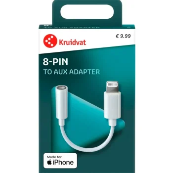 Hot Kruidvat 8-pin To Mini-jack Audio Adapter