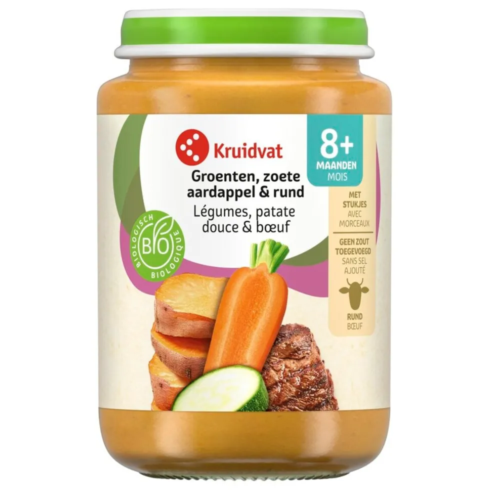 kruidvat-8m-bio-groenten-zoete-qgVkwuuk-0.webp Discount Kruidvat 8+M Bio Groenten, Zoete Aardappel & Rund Maaltijd