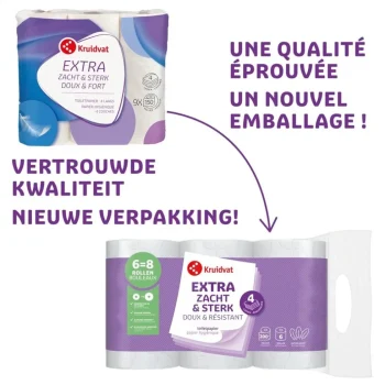 Discount Kruidvat Extra Zacht & Sterk 4-Laags Toiletpapier