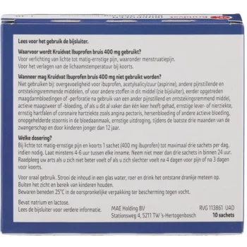 Hot Kruidvat Ibuprofen 400 Mg Bruisgranulaat