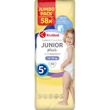 Hot Kruidvat Junior Plus Maat 5+ Luiers Jumbopack