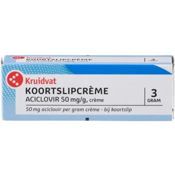 Best Kruidvat Koortslipcrème Aciclovir 50 Mg/g