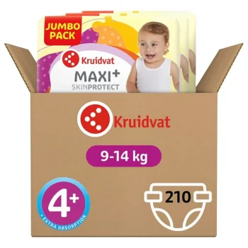 New Kruidvat Maxi Plus Maat 4+ Luiers Volumedoos