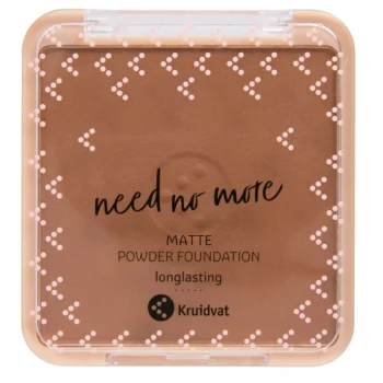Best Kruidvat Need No More 055 Deep Mocha Color & Finish Powder Foundation
