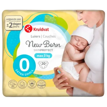 Online Kruidvat NewBorn Extra Small Maat 0 Luiers Smallpack