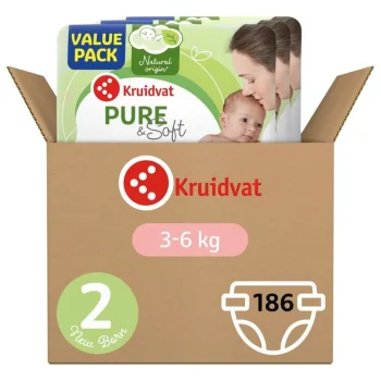 Best Kruidvat Pure & Soft Maat 2 Luiers Volumedoos