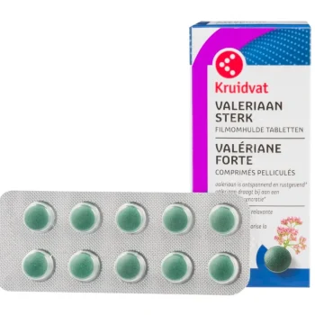 Discount Kruidvat Valeriaan Sterk 375MG Filmomhulde Tabletten