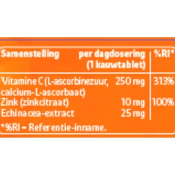 Discount Kruidvat Vitamine C Complex Met Zink Kauwtabletten