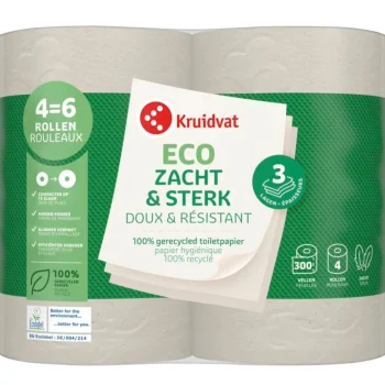 Fashion Kruidvat Zacht & Sterk 3-Laags Eco Toiletpapier