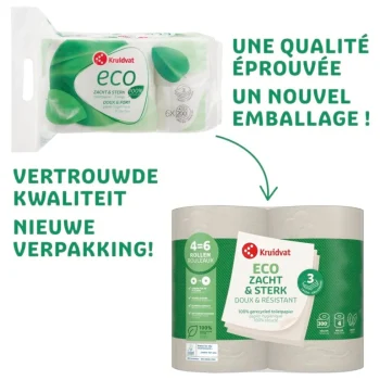 Fashion Kruidvat Zacht & Sterk 3-Laags Eco Toiletpapier