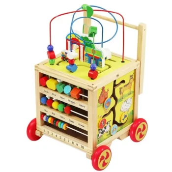 Best Kruzzel Houten Loopwagen Looptrainer Geschikt Vanaf 12 Maanden Leerzaam Babyspeelgoed