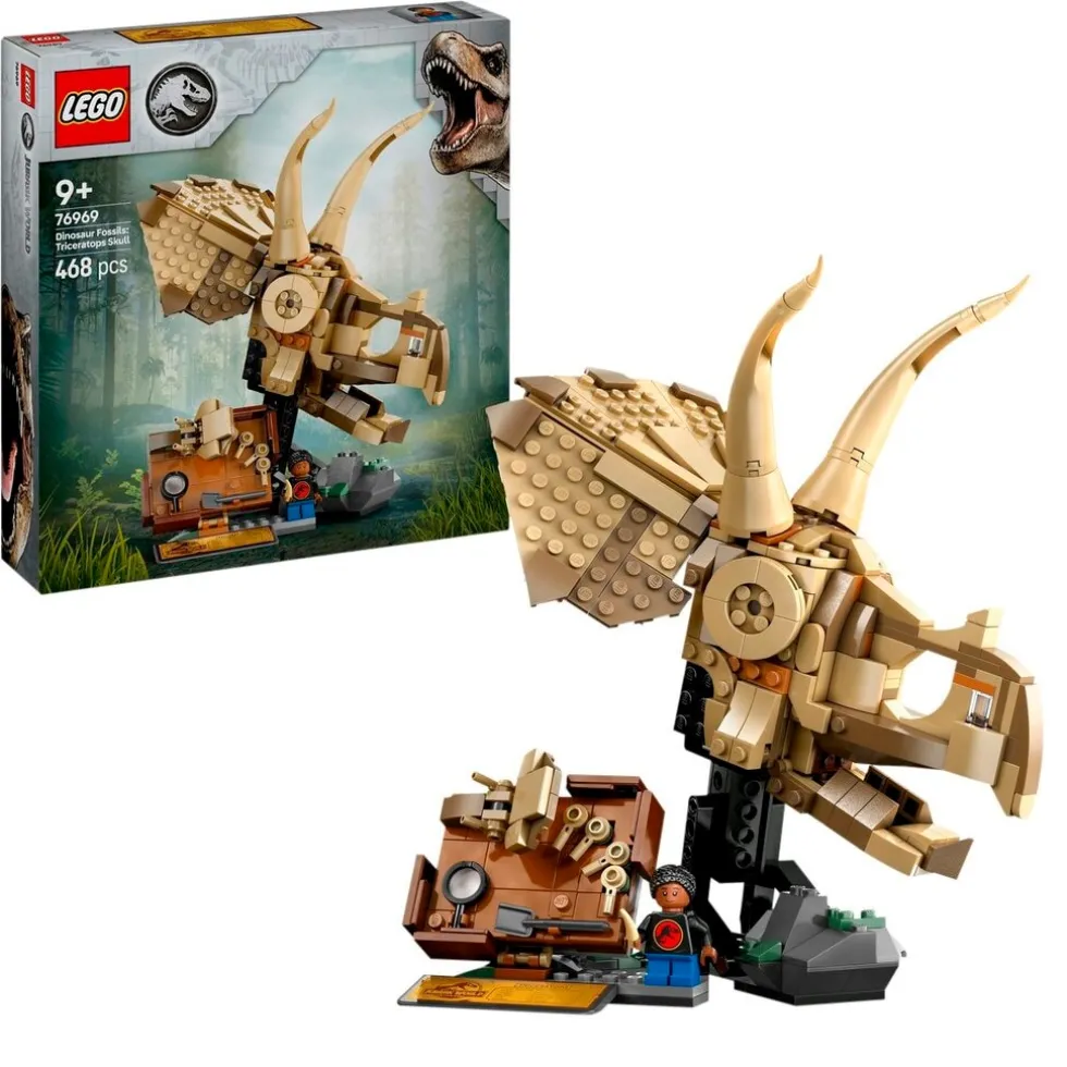 lego-jurassic-world-76969-dino-PAiuunUR-0.webp New LEGO Jurassic World 76969 Dinosaurusfossielen: Triceratops Schedel