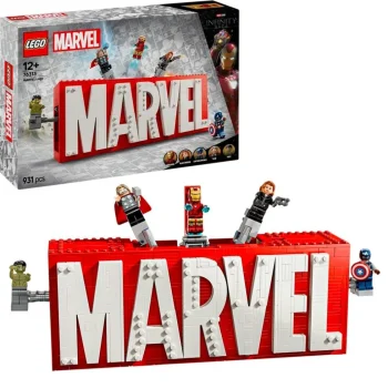 Clearance LEGO Marvel 76313 Marvel Logo En Minifiguren
