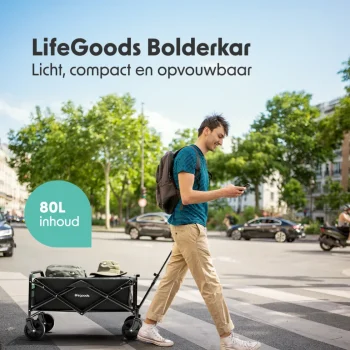 Outlet LifeGoods Compacte Opvouwbare Bolderkar